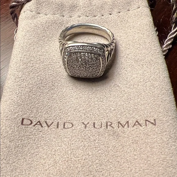 David Yurman Pave Albion Ring - Picture 2 of 7